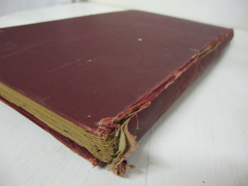 Art Deco Postcard Album Embossed Faux Leather Scrapbook Photo Album