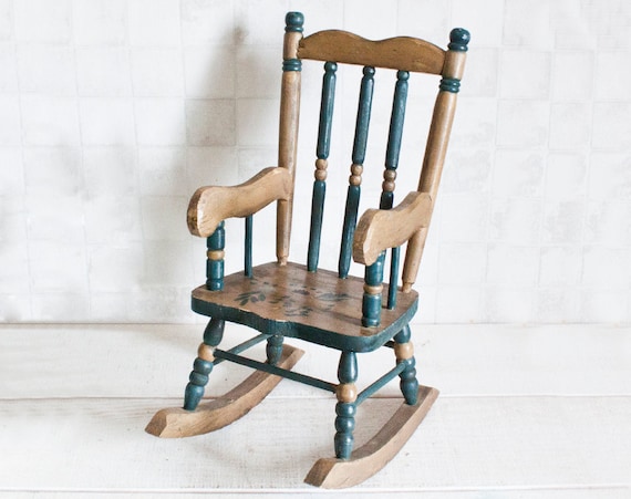 wooden doll rocking chair