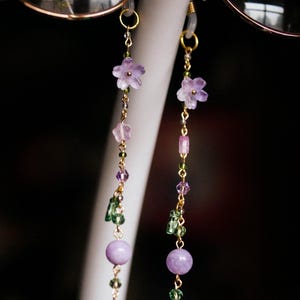 Wisteria vine glasses chain | flower inspired | sunglasses chain | mask chain | cottagecore witchy