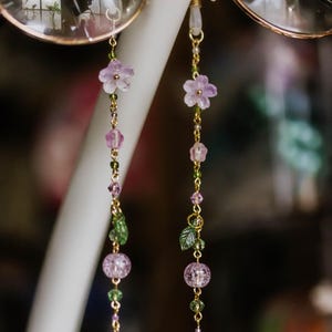 Wisteria vine glasses chain | flower inspired | sunglasses chain | mask chain | cottagecore witchy