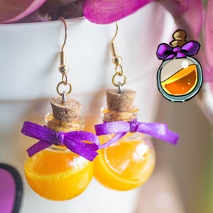 Hades Inspired Nectar Bottle Charm OR Earrings