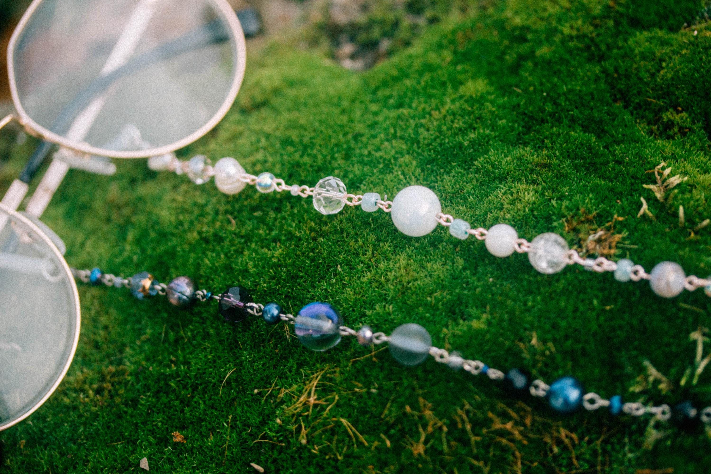 ビーズメガネチェーン：FFXV ノクティス＆ルナフレーナ風 - Etsy 日本