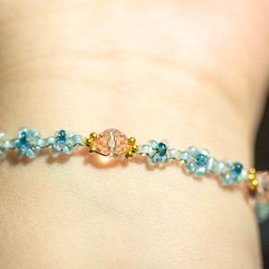 March 7th inspired bracelet | Honkai Star Rail inspired beaded bracelet | seed bead | glass | pearl