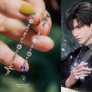 zayne earrings | love and deepspace | 恋与深空 | 恋と深空 | heartbeat | elegant dangle | gifts for her