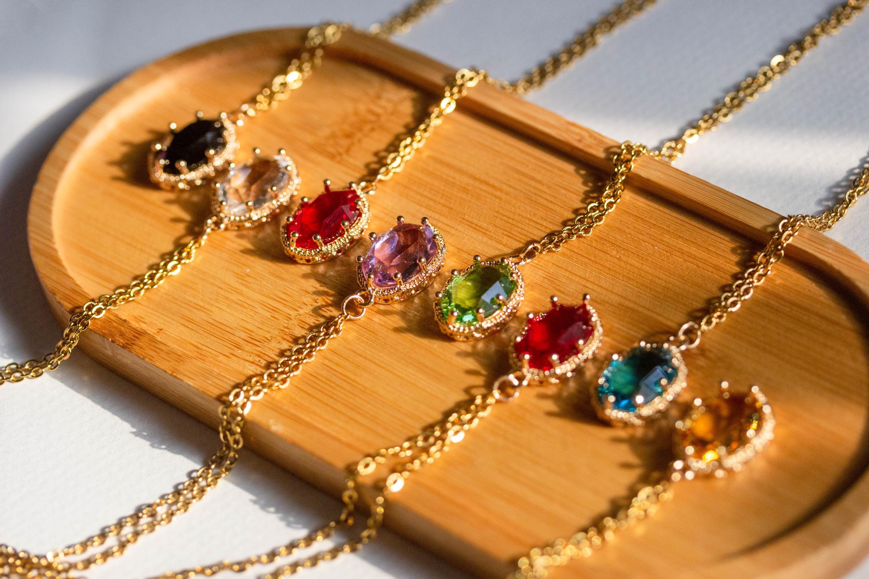 Twisted Wonderland Dorm Gem Necklaces | TWST | Magestone | Glass