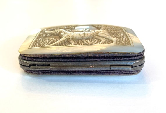 Antique Victorian Mother Of Pearl Coin Purse Vint… - image 9