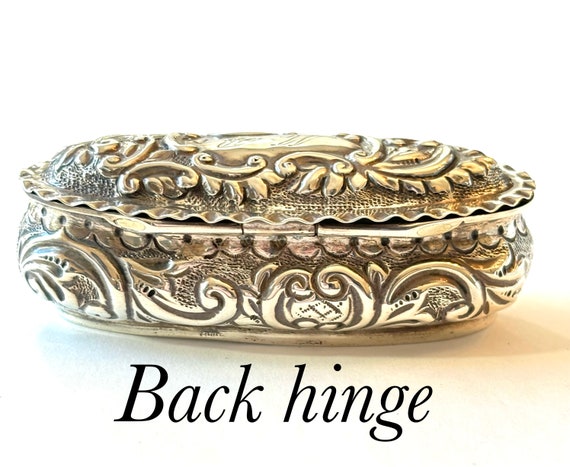 Antique Victorian Sterling Silver Jewelry Casket … - image 6