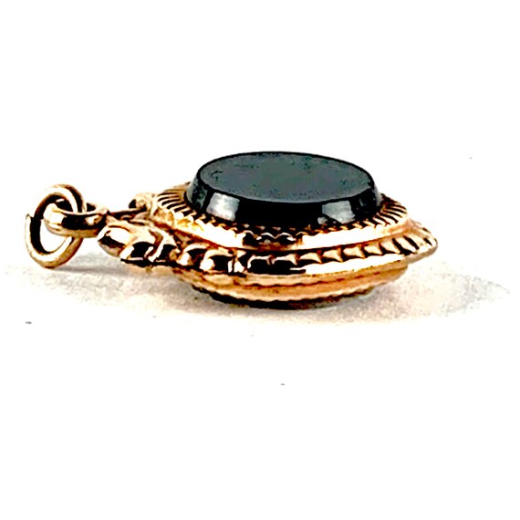 Antique Victorian Pocket Watch Fob Vintage Gold F… - image 10
