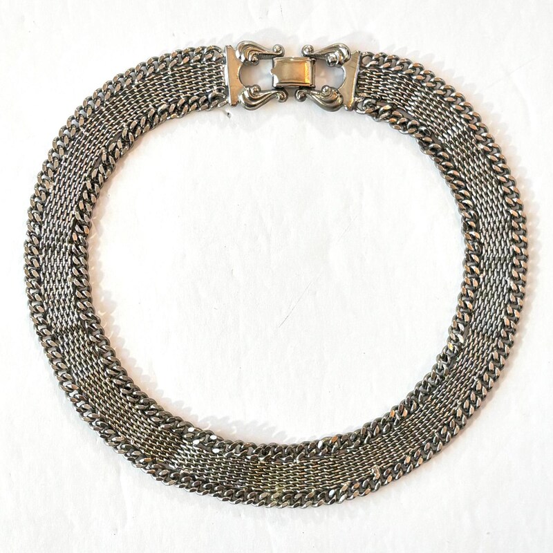 Vintage Chunky Metal Necklace main image 1