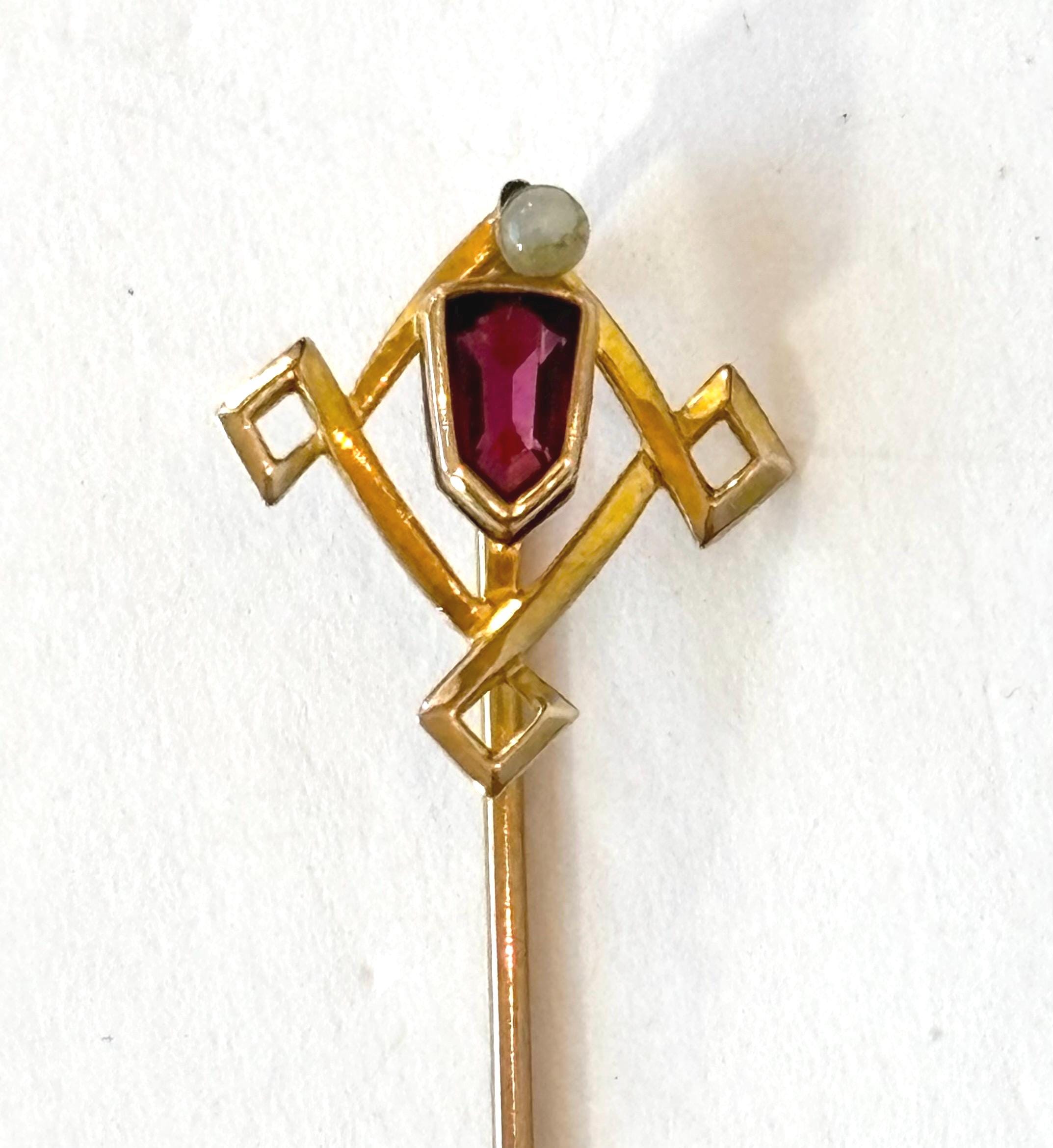 Antique Victorian Pearl Stick Pin - Etsy