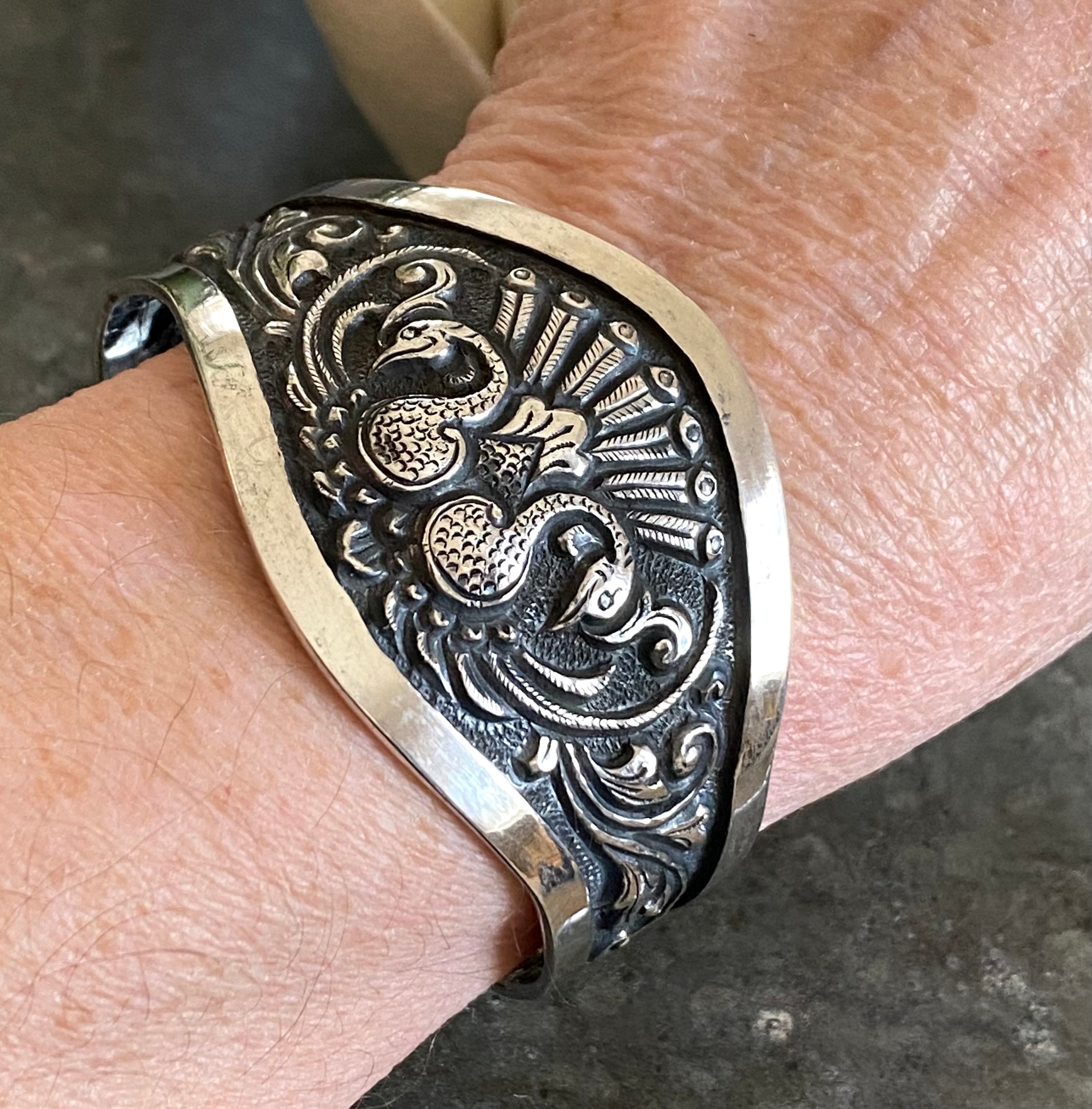 Antique 800 Silver Bracelet - Etsy