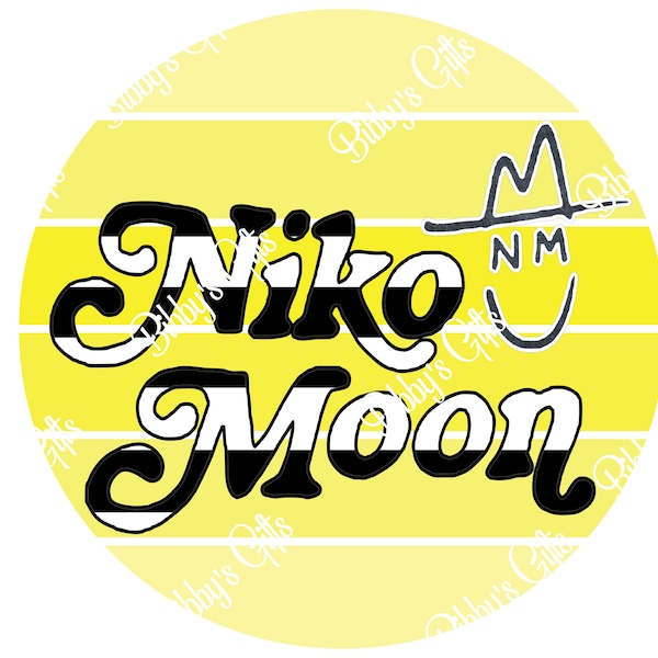 Niko Moon-Retro Circle-PNG-Digital Download-Sublimation-Music-Singer-Country Artist-Distressed-Wood-Shirt-Smile-Hat-Country-Yellow