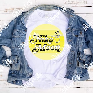 Niko Moon-Retro Circle-PNG-Digital Download-Sublimation-Music-Singer-Country Artist-Distressed-Wood-Shirt-Smile-Hat-Country-Yellow