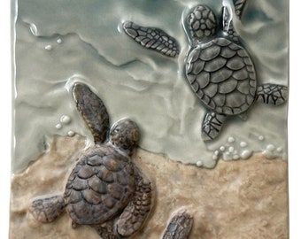 Baby Sea Turtles, Sea Turtle Tiles, Tiles