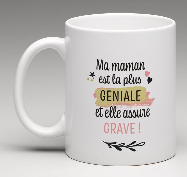 Mug en Céramique Maman La Plus Géniale 