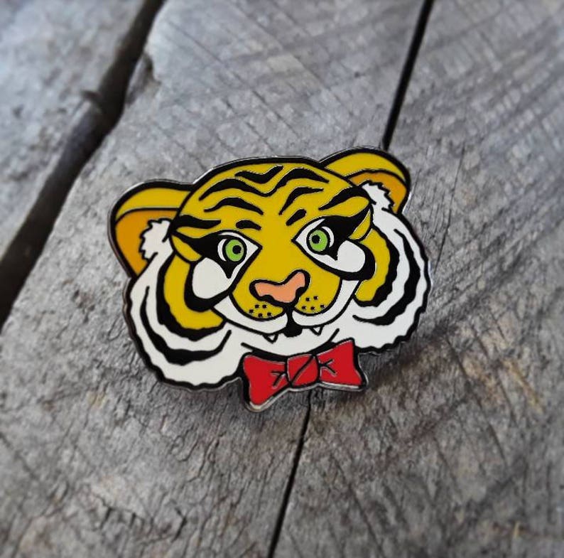 Hap-E-Co Tiger Enamel Pin