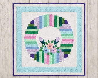 Eenvoudig quiltpatroon voor huisdecoratie en feestdagen, te downloaden als PDF. Geschikt voor beginners.