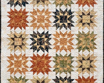 Easy quilt pattern for home decor or gifts, downloadable PDF. Beginner-friendly.