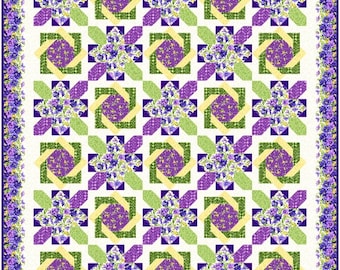 Floral Scrappy Quilt Pattern (PDF Download)