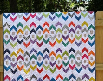 High Frequency Quilt Pattern, Beginner Quilting (Digital Download)