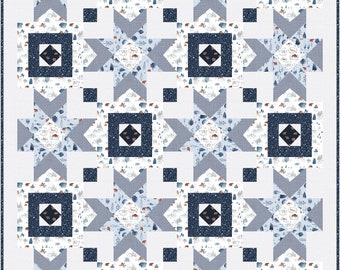 Counting Stars Quilt Pattern: Modern Patchwork Design (PDF Pattern)