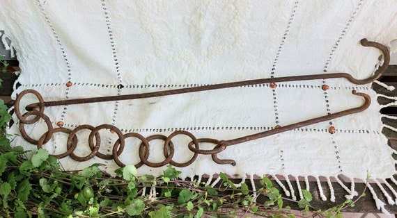 Hand Forged Heavy Wrought Forged Iron Metal Chain and Hook for