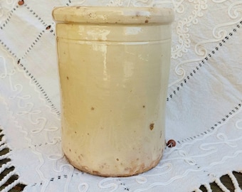 Antique Italian Terracotta Confit Pot: Rustic Kitchen Decor, Puglia Pottery Vase