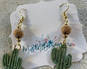 Cactus earrings