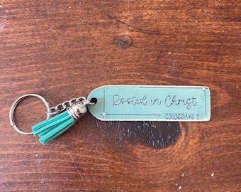 scripture wooden keychains