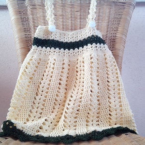 Crochet summer dress Pattern 502 Yellow dress pattern baby girl crochet sundress pattern size up toddler  jumper or sundress girl&#39;s dress
