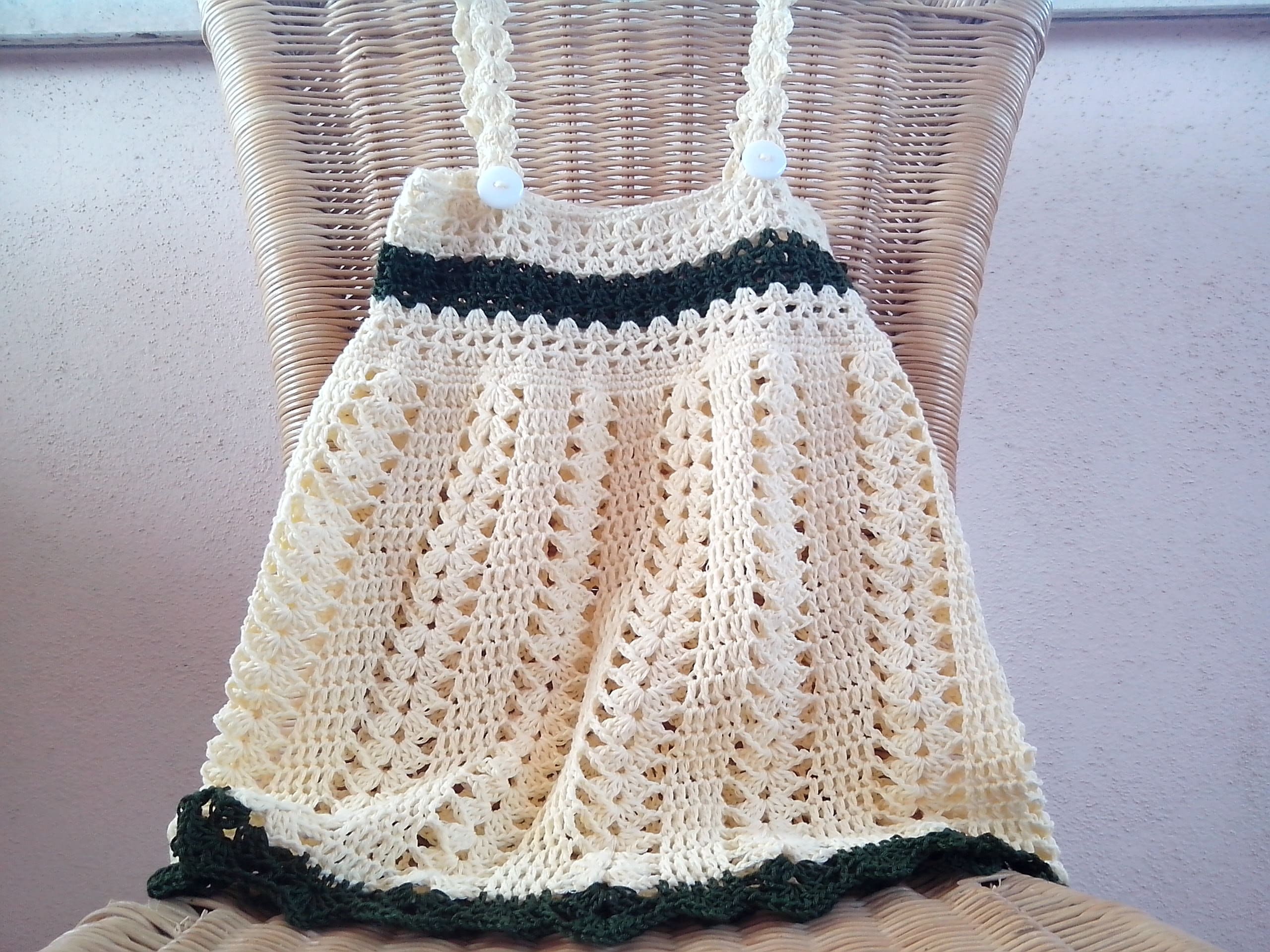 Crochet Summer Dress Pattern 502 Yellow Dress Pattern Baby Girl