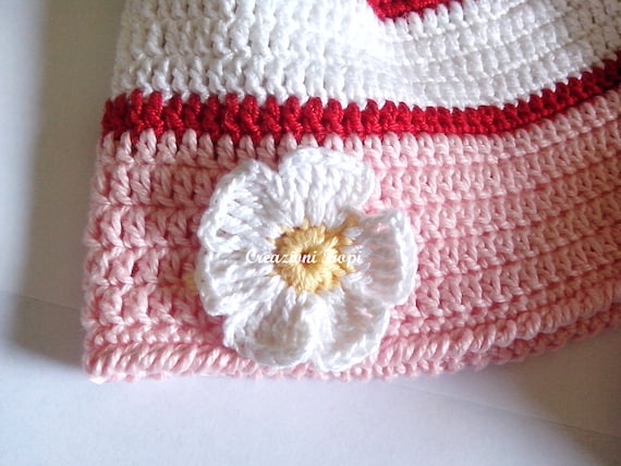 Schema Uncinetto Cappellino neonato Margheritina Taglia 0-12 | Etsy Italia