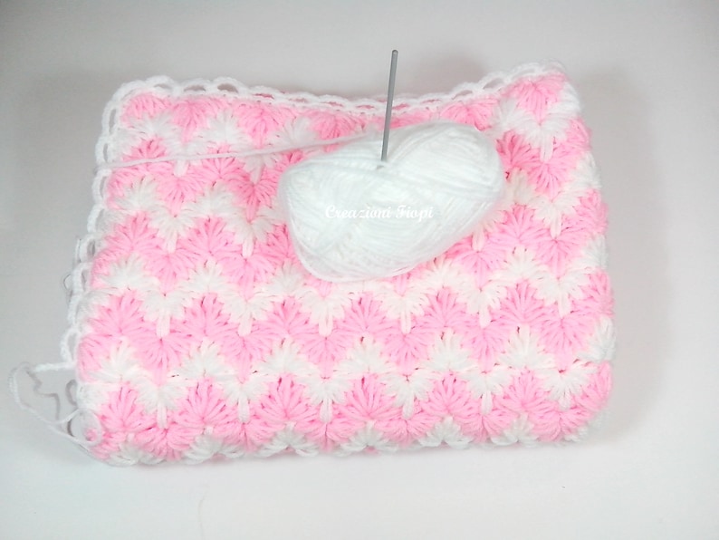 Crochet PATTERN Baby Blanket/crochet Zig Zag Puff Stitch/ Etsy