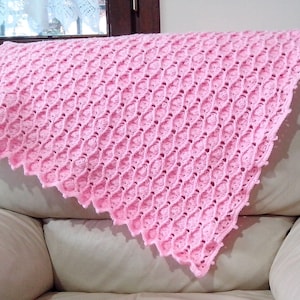 Crochet Baby Blanket PATTERN, Blanket waves diamonds stitch, PATTERN 810/ Blanket Baby, Crochet Pattern baby blanket, crochet pattern baby image 10