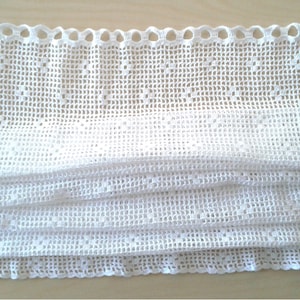 Crochet Pattern Curtain, Pattern Easy, Crochet Filet Curtain, Pattern ...