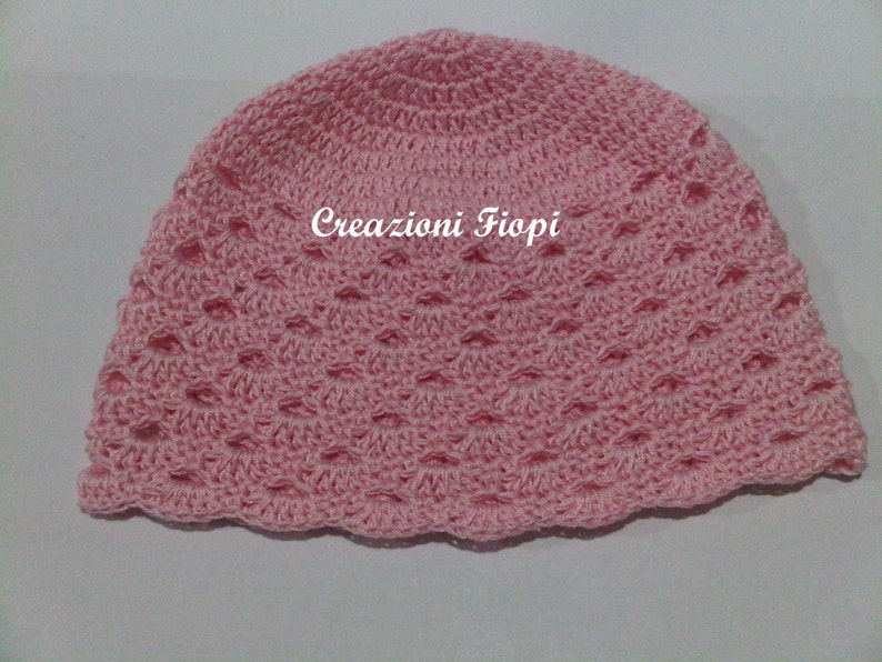 Crochet Summer Hat Baby Pattern, Crochet Hat Butterfly, Crochet Baby Girl, Crochet Hat Girl Pattern, Newborn Hat Pattern, Size 0-12 months image 2