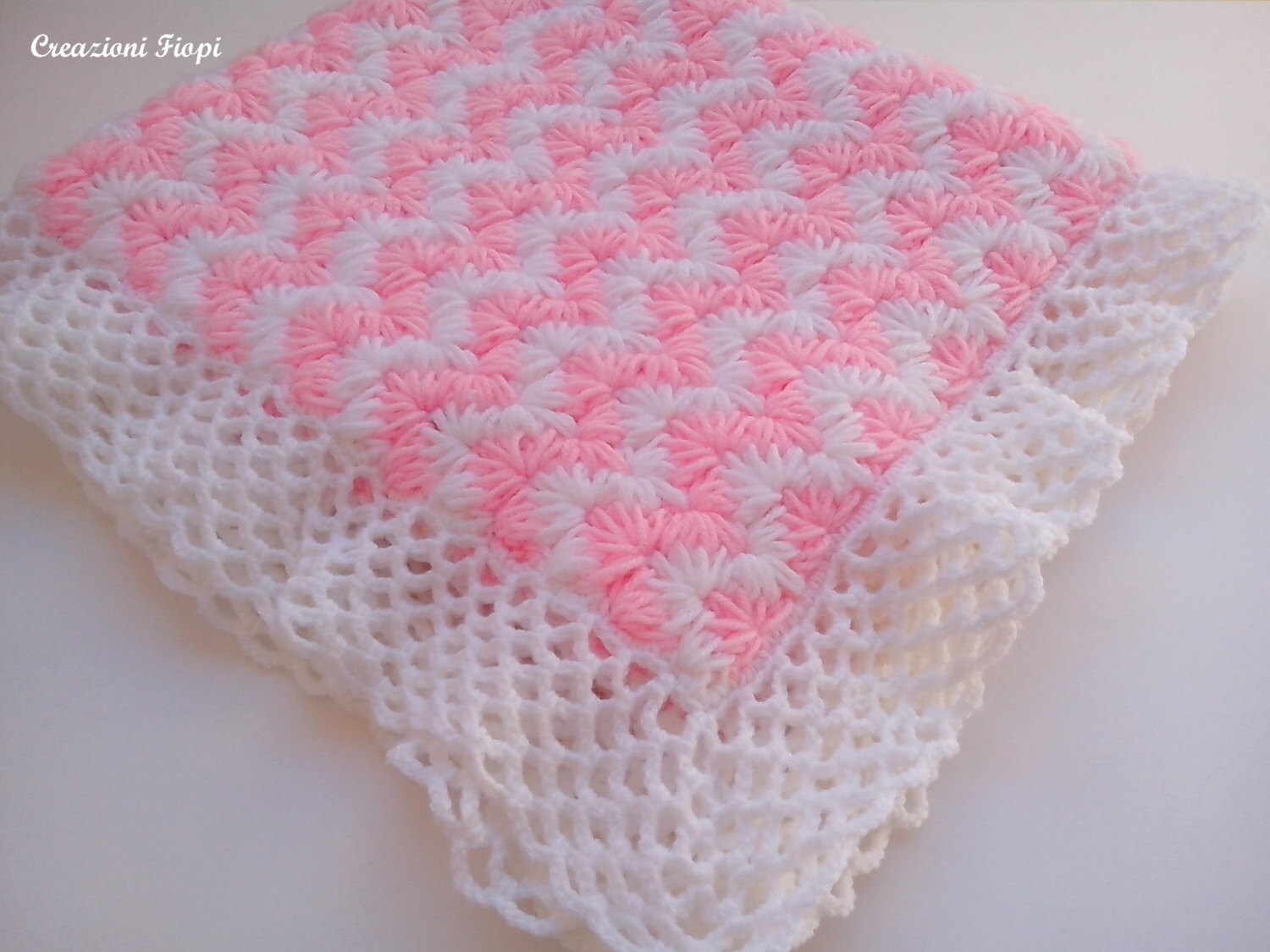 Crochet PATTERN Baby Blanket/crochet Zig Zag Puff Stitch/ Tutorial