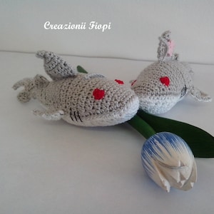 Crochet Pattern Shark, Amigurumi PATTERN, Shark Crochet, Toys, Plush/ Keychain/ Pattern 209/ CROCHET Pattern Shark. Crochet Amigurumi.