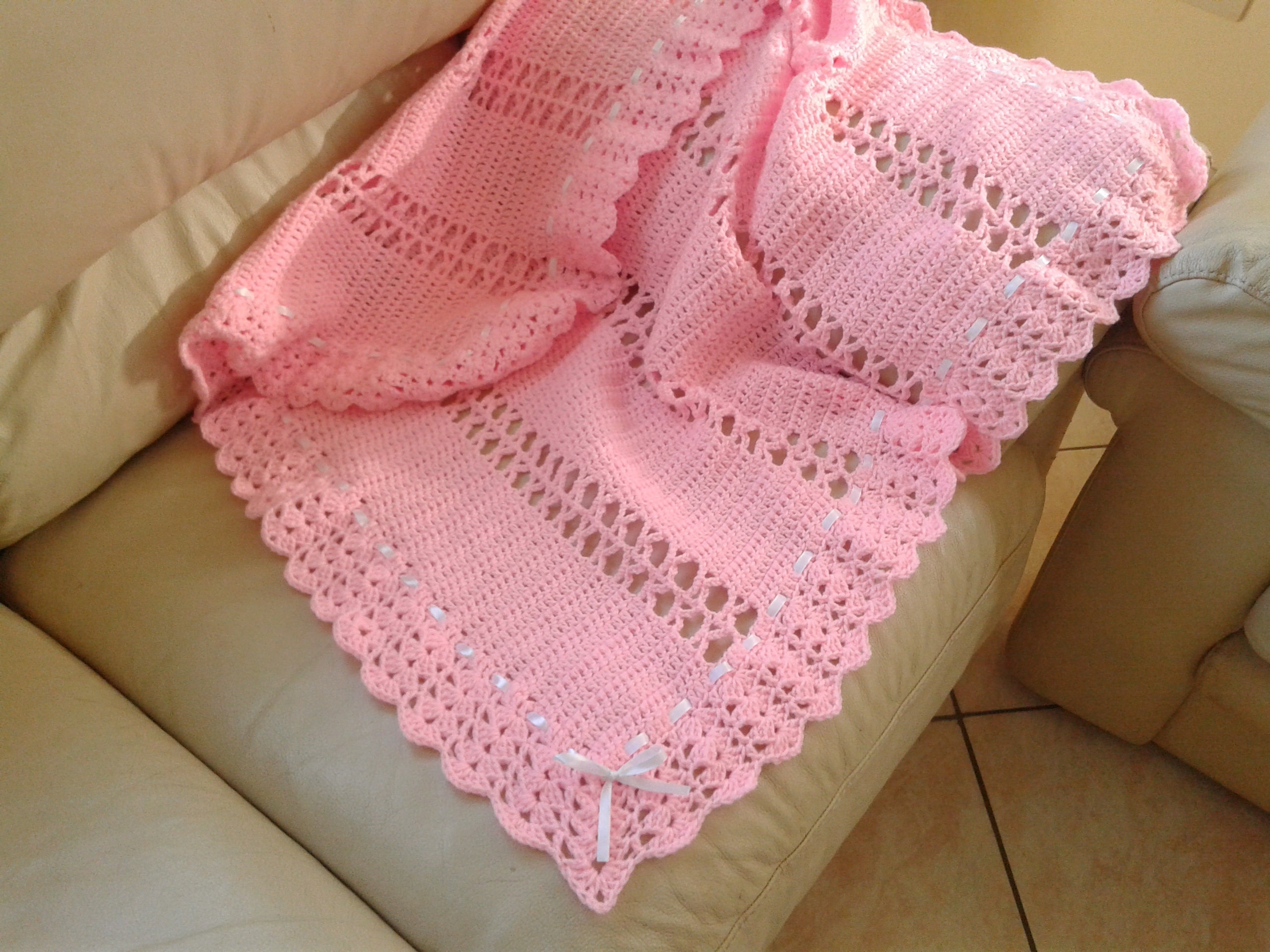 Modern Crochet Filet Baby Blanket Pattern 815 Amanda Blanket - Etsy