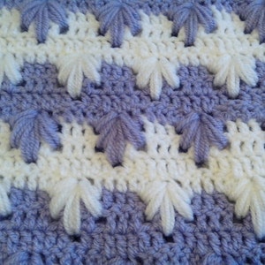 Crochet PATTERN Baby Boy Blanket Pattern zigzag puff Aloe stitch Tutorial Instant Download PATTERN 804 Baby blanket pattern crochet patterns