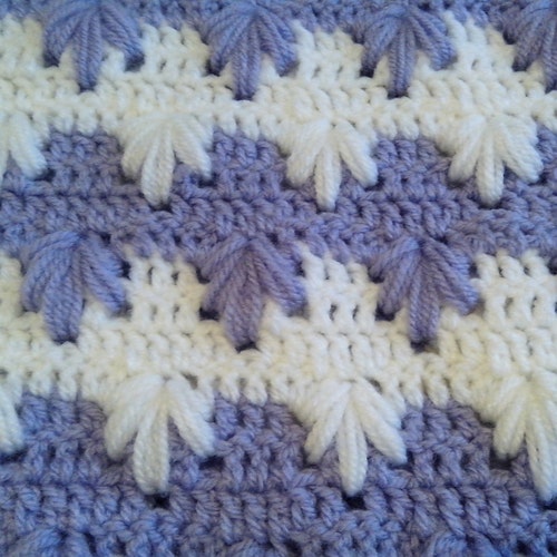 Crochet PATTERN Baby Blanket/crochet Zig Zag Puff Stitch/ Etsy