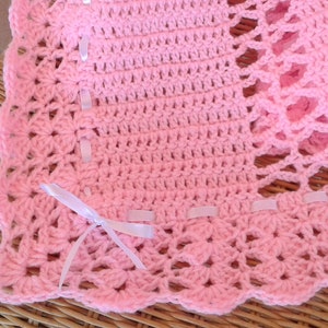 Modern Crochet Filet Baby Blanket Pattern 815, Amanda Blanket Crochet Pattern, DIY Blanket, Easy crochet Pattern, 815 design, PDF pattern imagem 6