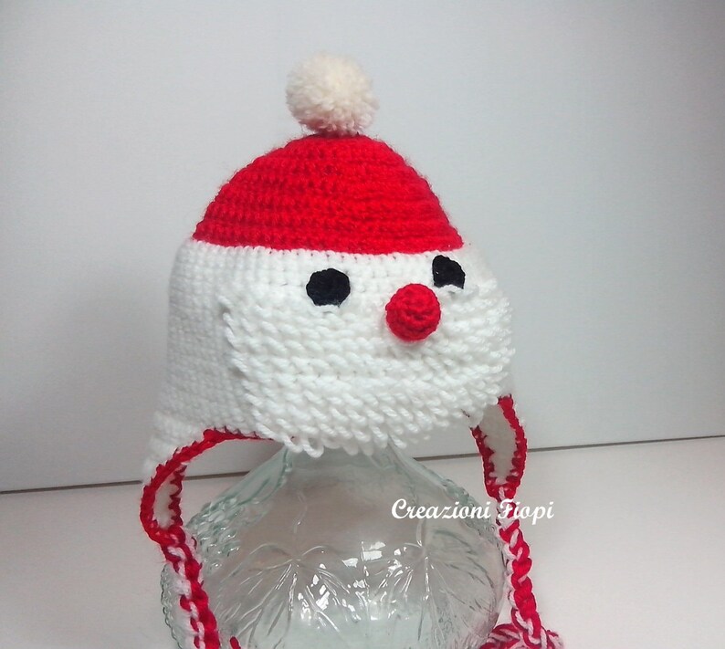 Crochet Pattern Baby Hat Santa Claus Pattern 261 Sizes from 0-12 months PDF image 2