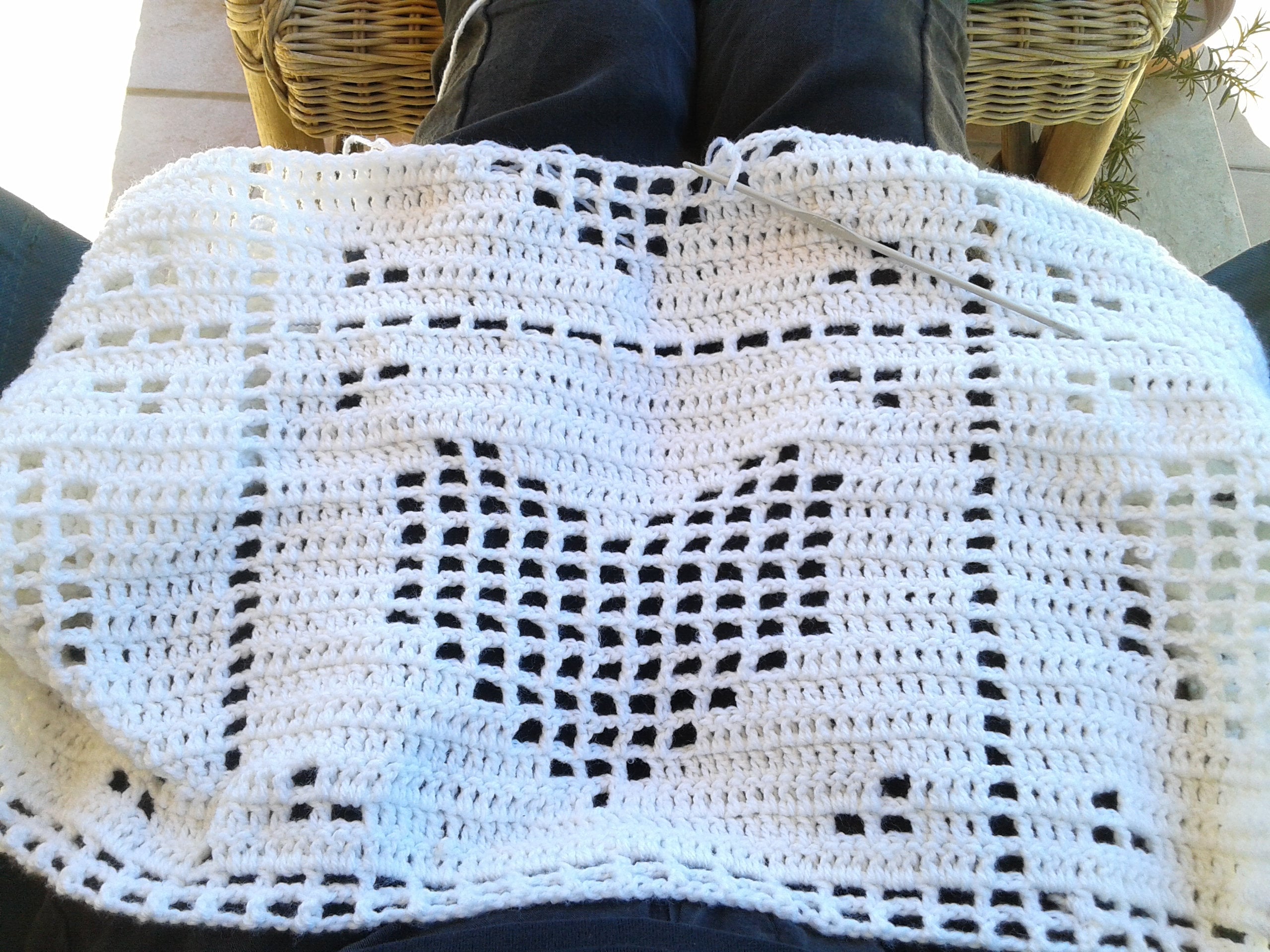 SET 2 Crochet Filet Baby Blanket PATTERN Crochet Pattern 816 Etsy UK