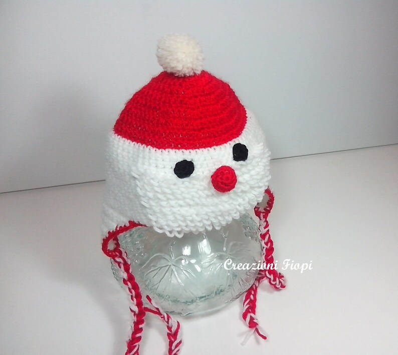 Crochet Pattern Baby Hat Santa Claus Pattern 261 Sizes from 0-12 months PDF image 3