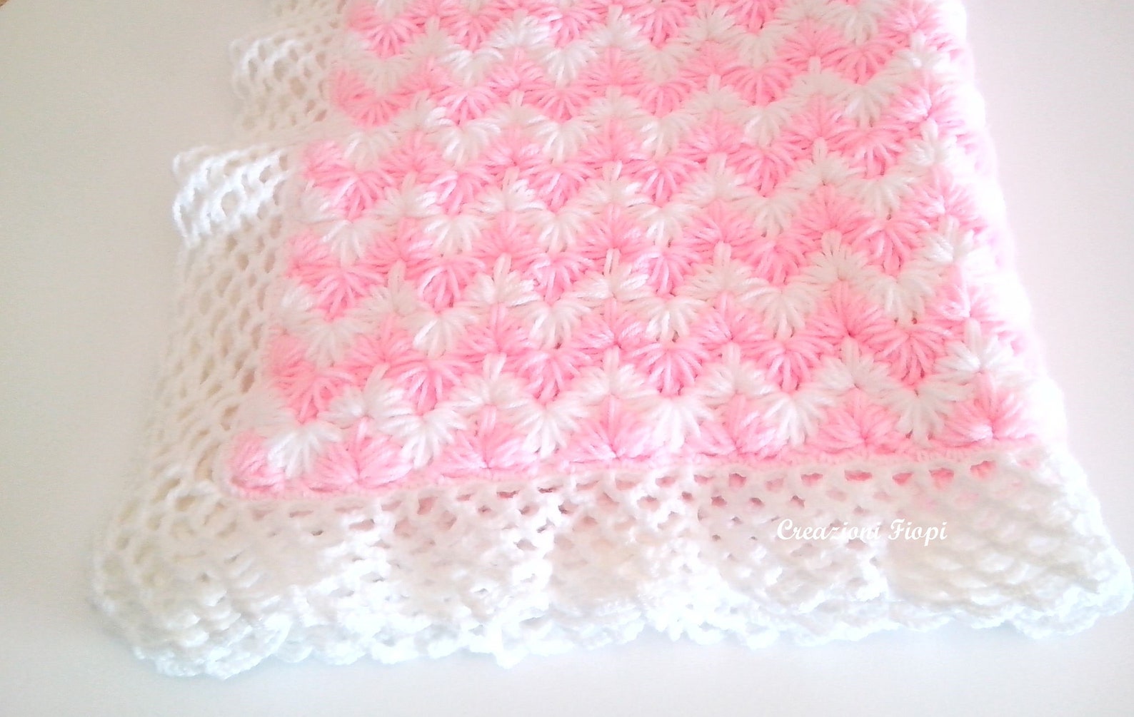 Crochet PATTERN Baby Blanket/crochet Zig Zag Puff Stitch/ Etsy UK