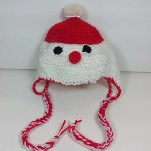 Crochet Pattern Baby Hat Santa Claus Pattern 261 Sizes from 0-12 months PDF image 1