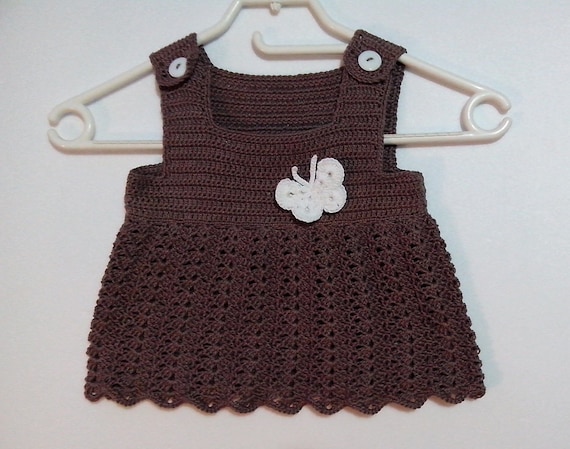 Crochet Pattern Tank Top Girl Butterfly Sundress Pattern Size 24