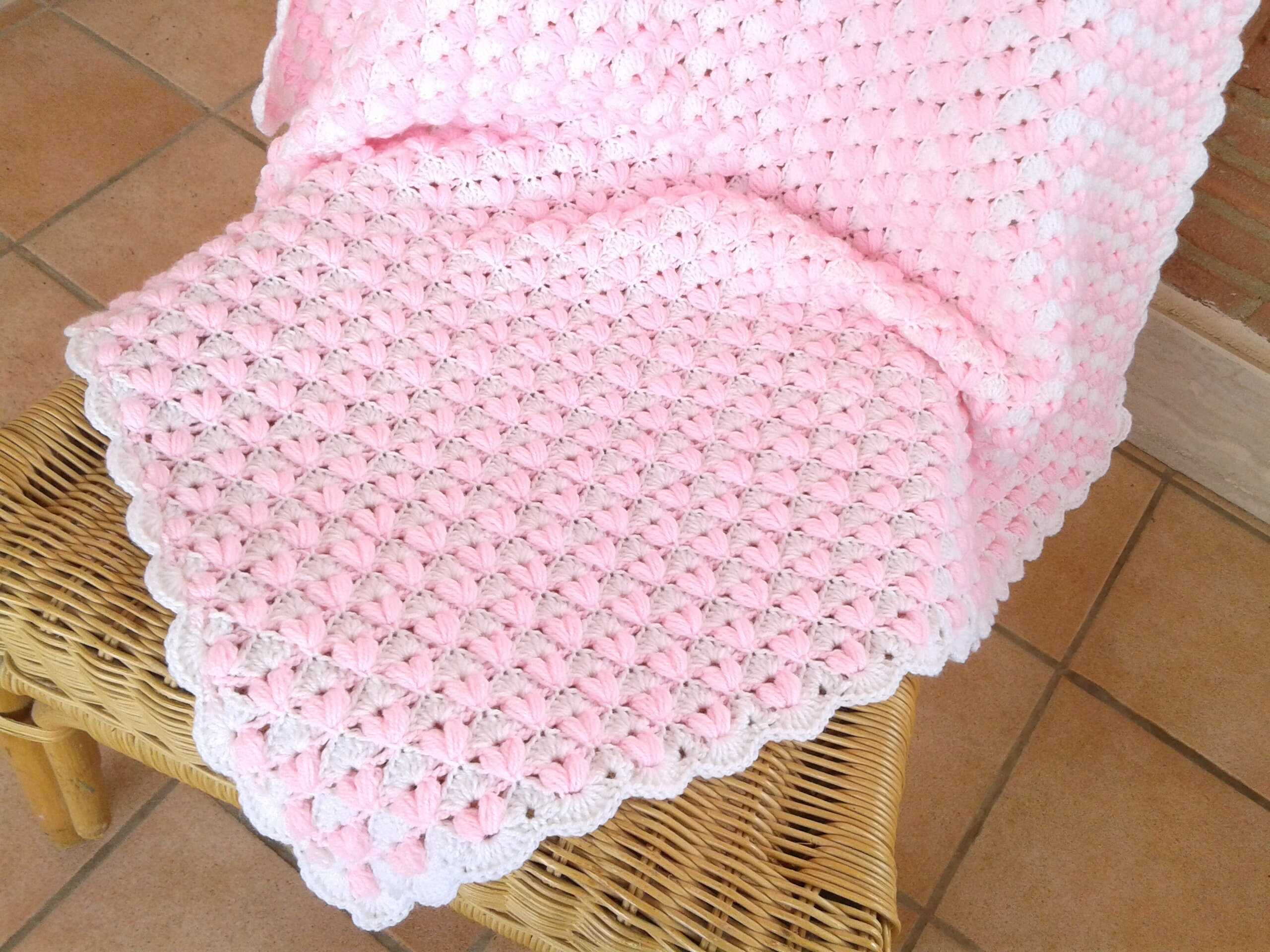 Puffy Baby Blanket Pattern, Crochet PATTERN 818, Baby Blanket Pattern