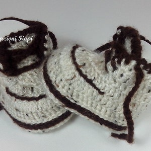 Crochet Baby Booties PATTERN - Crochet Pattern Slippers Woodcutter - PATTERN 380 - Size 0-6 6-12 months Instant Download - crochet Pdf